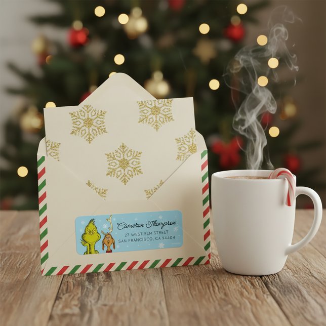 Étiquette Dr Seuss | Anniversaire Grinch & Max Winter (Créateur téléchargé)