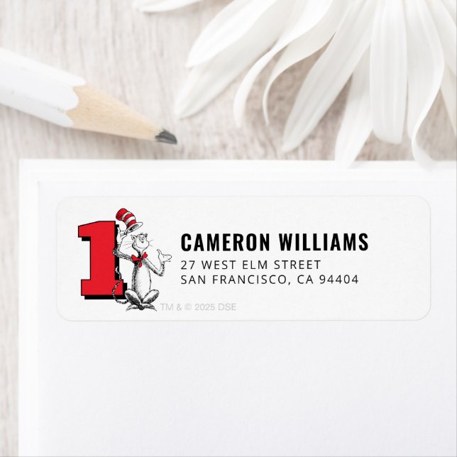 Étiquette Dr. Seuss - Caractères | ANNIVERSAIRE DE ENFANT (En situation)