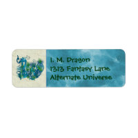 Dragon à bijoux bleu