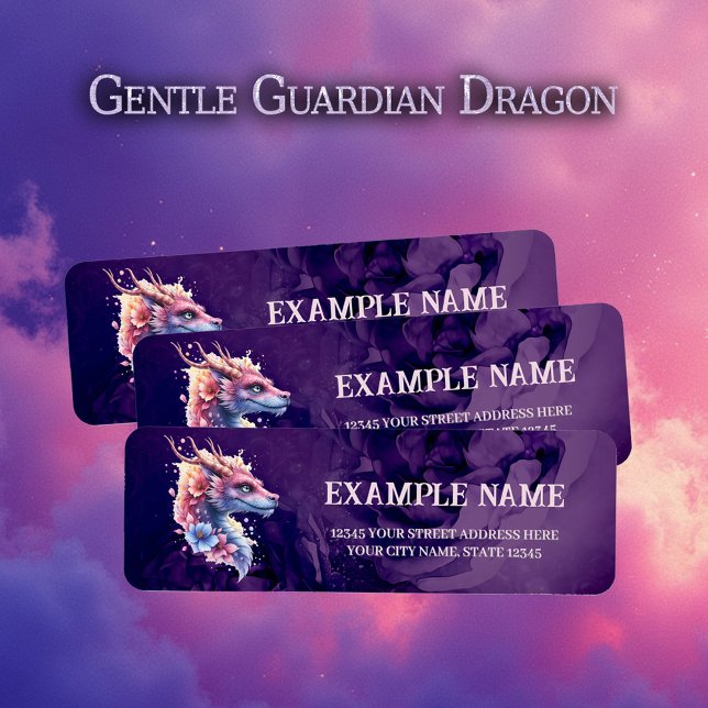 Étiquette Dragon Gardien Douceur. (Créateur téléchargé)