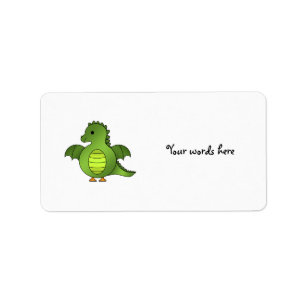 Étiquette Dragon mignon de bébé