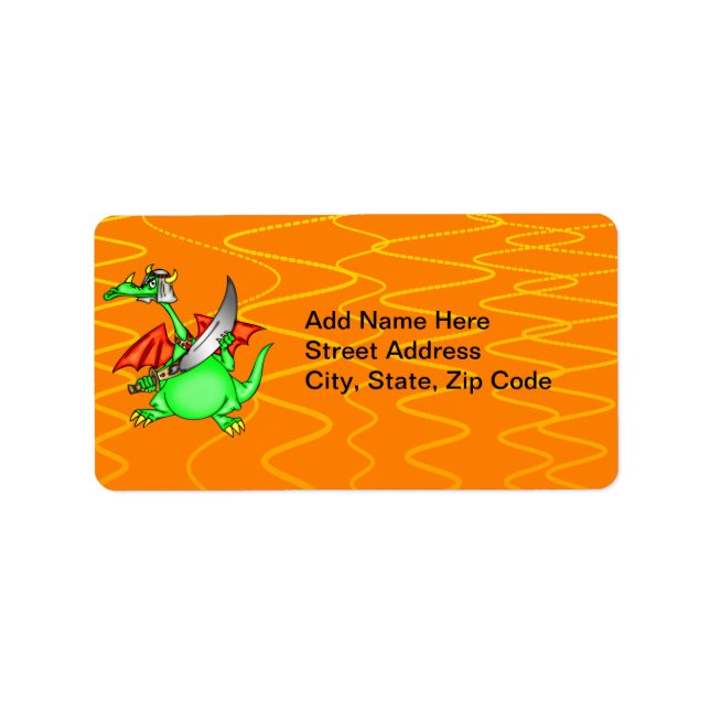 Étiquette Dragon Sheik (Devant)