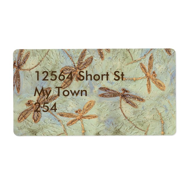 Étiquette Dragonfly Dance Gold (Devant)