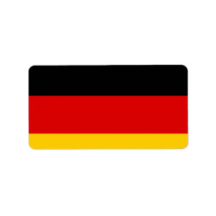 Étiquette Drapeau allemand