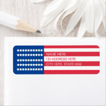 Drapeau américain Rouge Blanc Bleu Étoiles Grandes