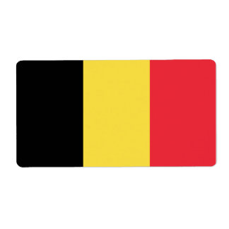 Étiquette Drapeau Belgique