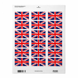 Étiquette Drapeau britannique