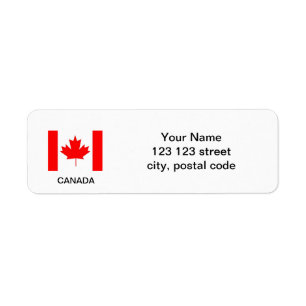 Étiquette Drapeau canadien, confectionnez votre propre drape