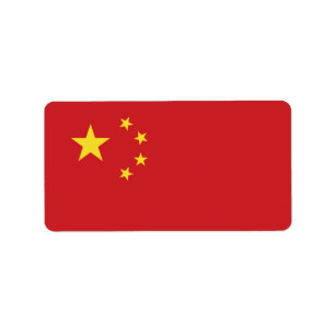 Étiquette Drapeau chinois