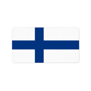 Étiquette Drapeau de Finlande