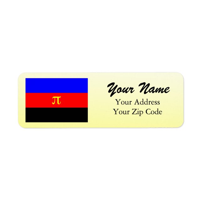 Étiquette Drapeau de la fierté polyamoureuse OFFICIEL -.png (Devant)