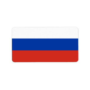Étiquette Drapeau de la Russie