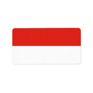 Étiquette Drapeau de l'Indonésie