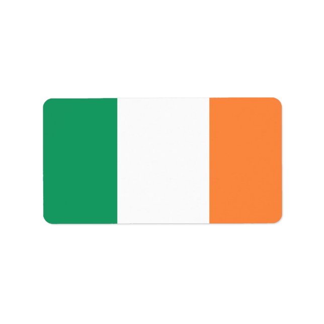 Étiquette Drapeau de l'Irlande (Devant)