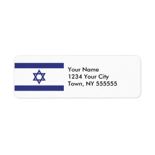 Étiquette Drapeau de l'Israël