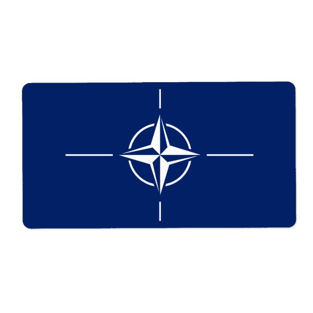 Étiquette Drapeau de l'Otan (Devant)