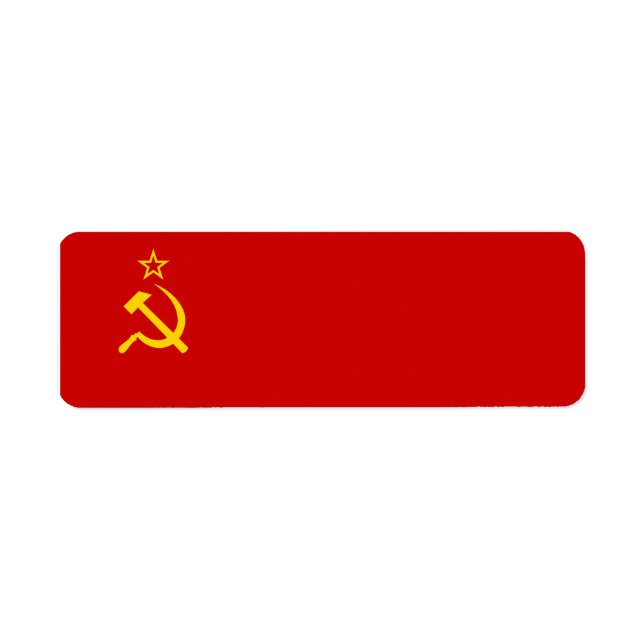 Étiquette drapeau de l'URSS (Devant)