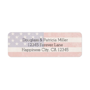 Étiquette Drapeau des Etats-Unis