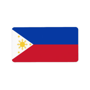 Étiquette drapeau des Philippines