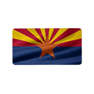 Étiquette Drapeau d'État de l'Arizona