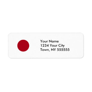 Étiquette Drapeau du Japon