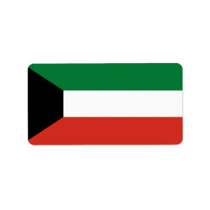 Étiquette Drapeau du Koweït