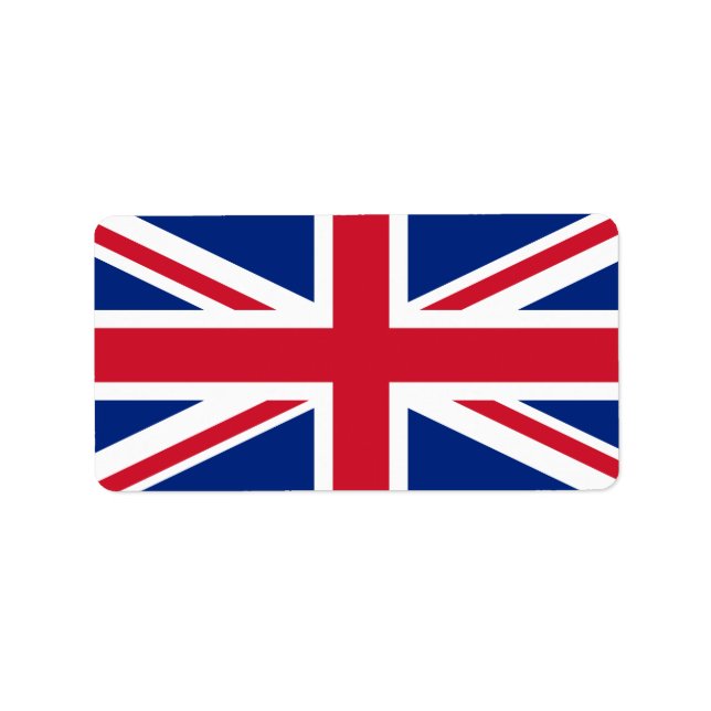 Étiquette Drapeau du Royaume-Uni (Devant)