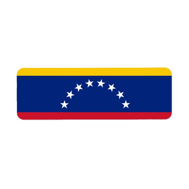 Étiquette Drapeau du Venezuela (Devant)