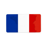 Étiquette Drapeau français tricolore - Label Française