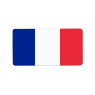 Étiquette Drapeau français