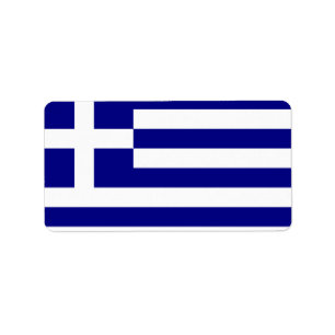 Étiquette Drapeau grec
