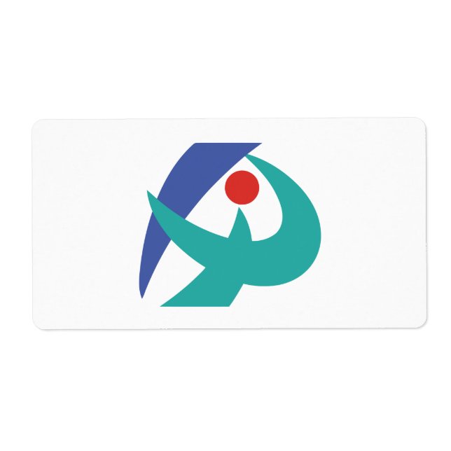 Étiquette Drapeau Iga, Mie, Japon (Devant)