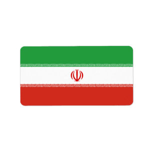 Étiquette Drapeau iranien