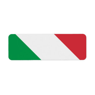 Étiquette Drapeau italien