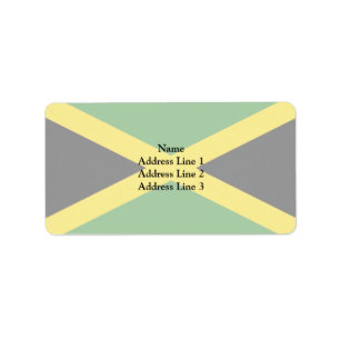 Étiquette Drapeau jamaïcain