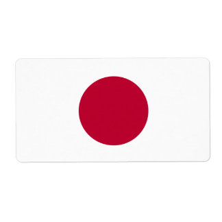 Étiquette Drapeau japonais