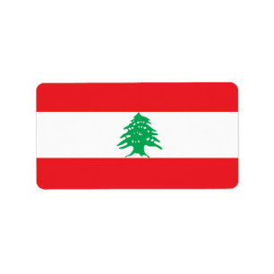 Étiquette Drapeau libanais