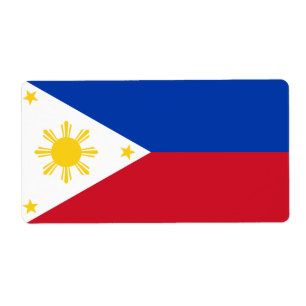 Étiquette Drapeau philippin des Philippines