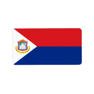 Étiquette Drapeau Sint Maarten