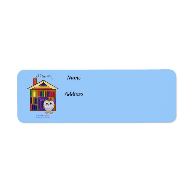 Étiquette Dream Home - Bibliothèque ! (Devant)