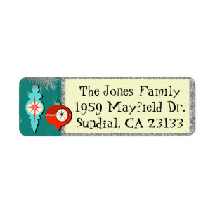 Étiquette Dreaming of Retro Christmas Retourner les étiquett