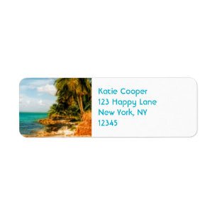Étiquette Dreamy Tropical Beach