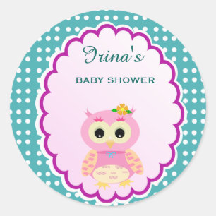 Étiquette du Baby shower Favoriser l'autocollant P
