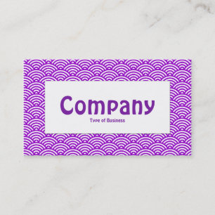 Étiquette du centre - Échelle de poisson - violet