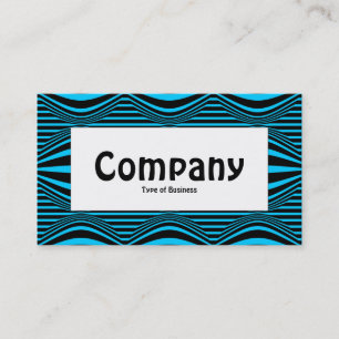 Étiquette du centre - Op Art III 01 - Noir et Bleu