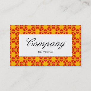 Étiquette du centre - OrangeTerrazzo Motif 02