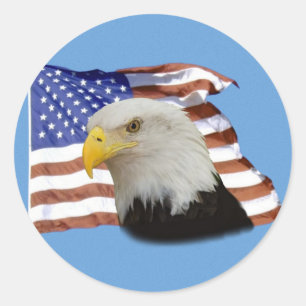 Étiquette du drapeau de l'aigle