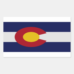 Étiquette du drapeau de l'État du Colorado