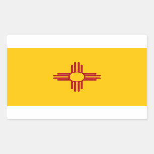 Étiquette du drapeau de l'État du Nouveau-Mexiqu