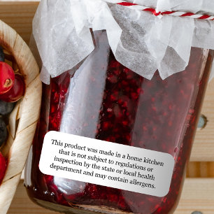 Étiquette du droit alimentaire du chalet